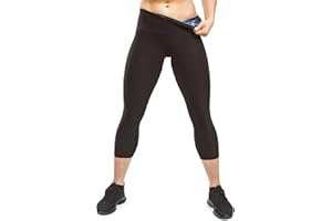 Sweat Shaper Women's Sauna Leggings Compression High Waist Yoga Pants Thermo Sweat Capris