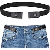 MQUPIN No Buckle Stretch Belt for Women Men Elastic Waist Belt for Jeans Pants Size 20-47 Inches