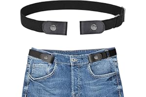 MQUPIN No Buckle Stretch Belt for Women Men Elastic Waist Belt for Jeans Pants Size 20-47 Inches