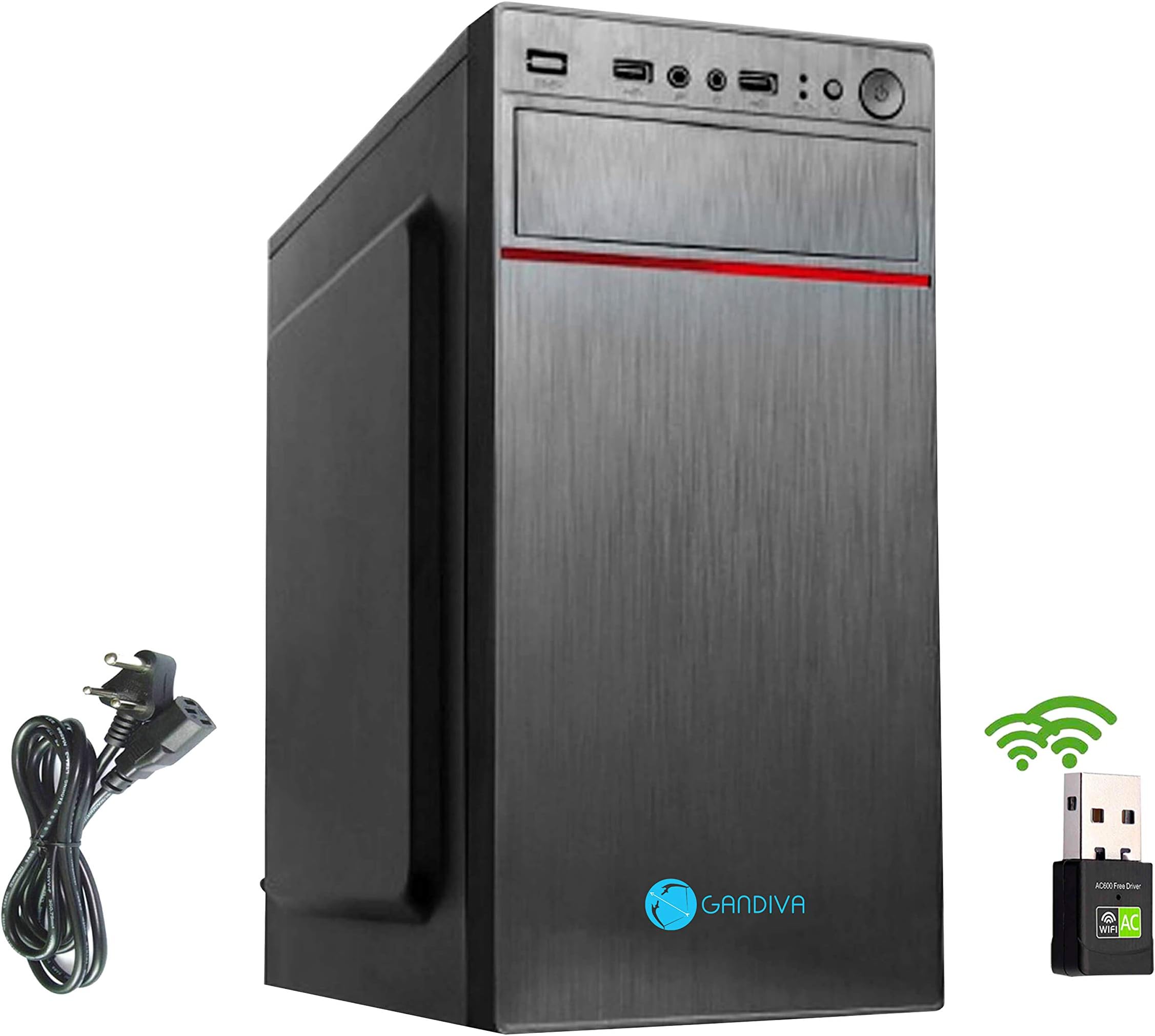 Gandiva® Economical CI5 Desktop Computer(Core I5 2nd Gen/4GB/500GB HDD/DVD/Windows 10 (Trial Version)) MS Office(Trial Version) & Antivirus(Free Version)