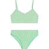 Kanu Surf Girls' Willow V-Neck Bikini Beach Sport 2-Piece Swimsuits