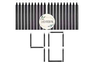 LADYROBYN Spell Candles (Set of 40, Black)