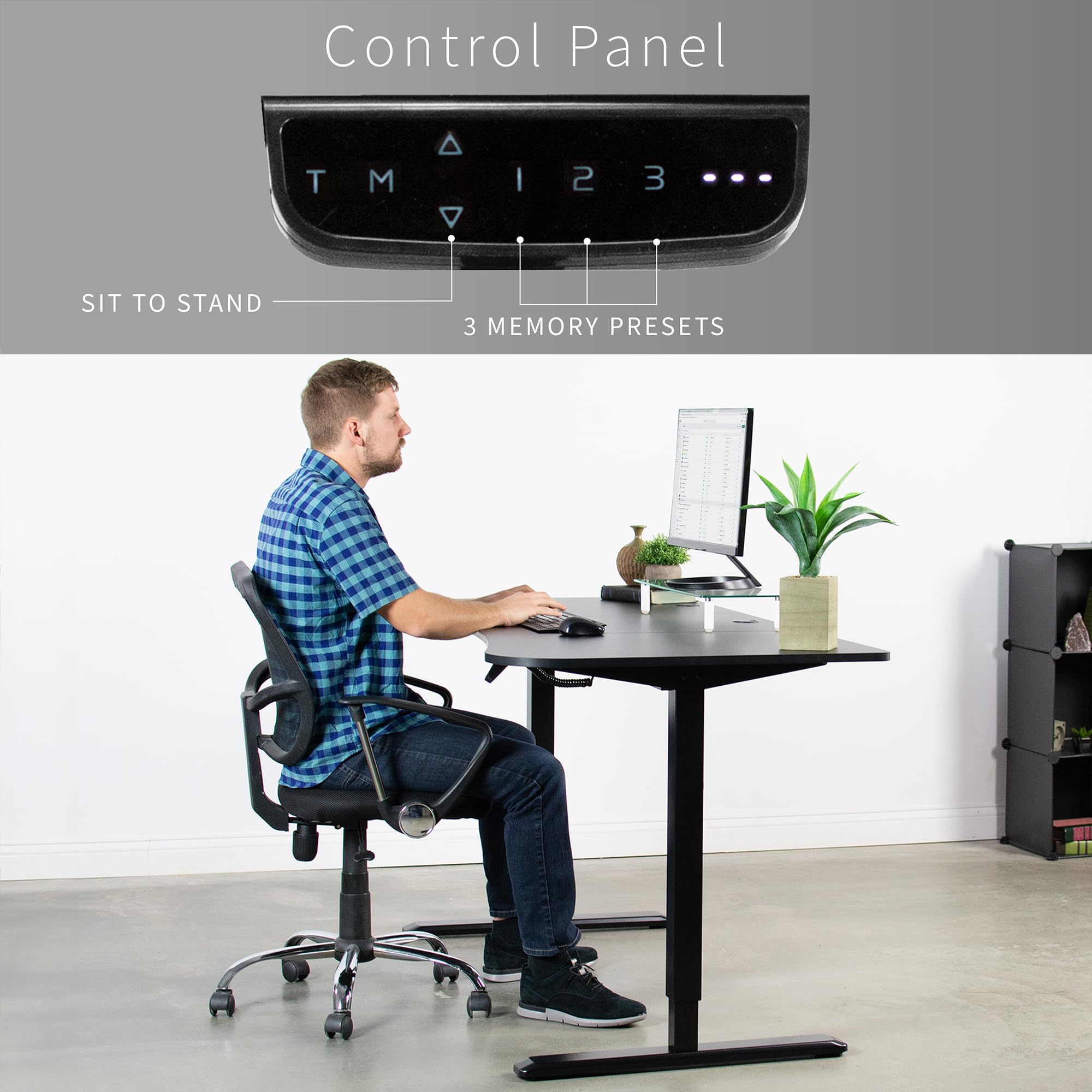 Mua VIVO Electric Height Adjustable 63 x 32 inch Memory Stand Up Desk ...