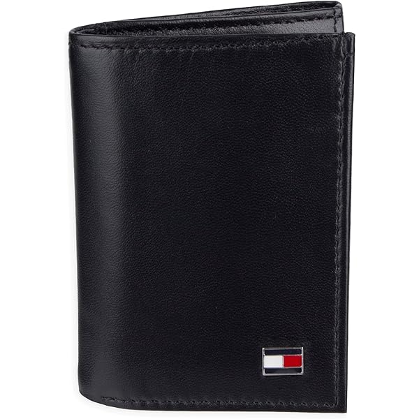 Tommy Hilfiger Mens Oxford Ziparound Wallet,Black,One Size
