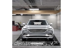 NUCHOICE Garage Containment Mat 7.9' x 18', Heavy Duty Waterproof Non-Slip Floor Mat for Cars, Protects Against Rain, Mud, Sn