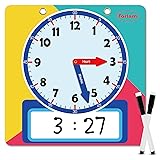 Magnetic Writable Dry Erase Learning Clock | Clock