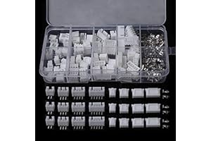 VOGOOPOI 40 Sets 2P 3P 4P 5P Right Angle 2.54mm Pitch Terminal Housing Pin Header JST Plug Connector Adaptor