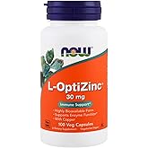 NOW Opti L-zinc, 30mg, 100 Capsules (Pack of 3)