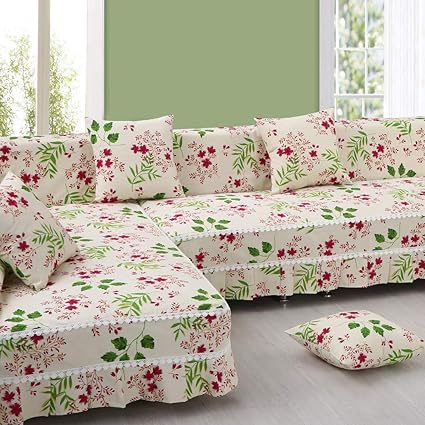 Amazon.de: IOKLMJ L-geformte Sektionssofaabdeckung, volle Abdeckung