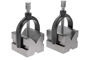 VEE BLOCKS VME VB-1 1" Capacity V Block and Clamp Pair - 1-5/8" wide