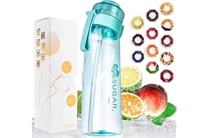 Sports Air Water Bottle BPA Free Starter up Set Drinking Bottles,650ML Fruit Fragrance Water Bottle,with 12 Flavour pods%0 Su