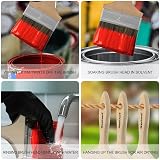 Genixart Double Thick 3in Chip Brush 75mm Wood Handle for Stain Varnish Paint view 5