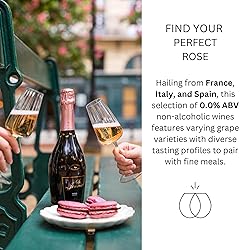 Non-Alcoholic Rosé Wine Sampler - 4 Bottles
