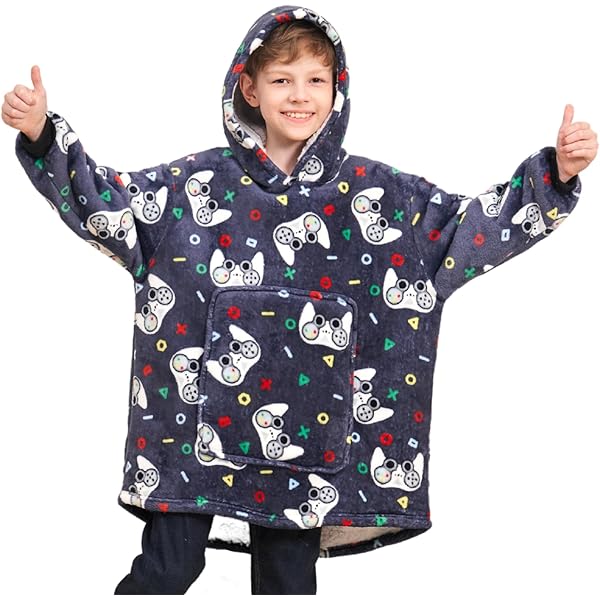 Xbox Fleece Blanket Hoodie For Kids & Teens - View #10