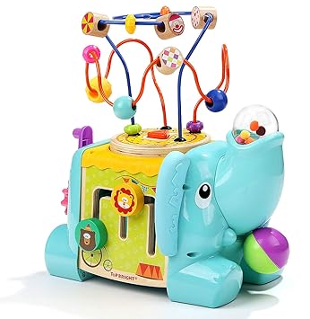 top bright activity cube toys baby toys with bead maze for toddlers 1 2 year