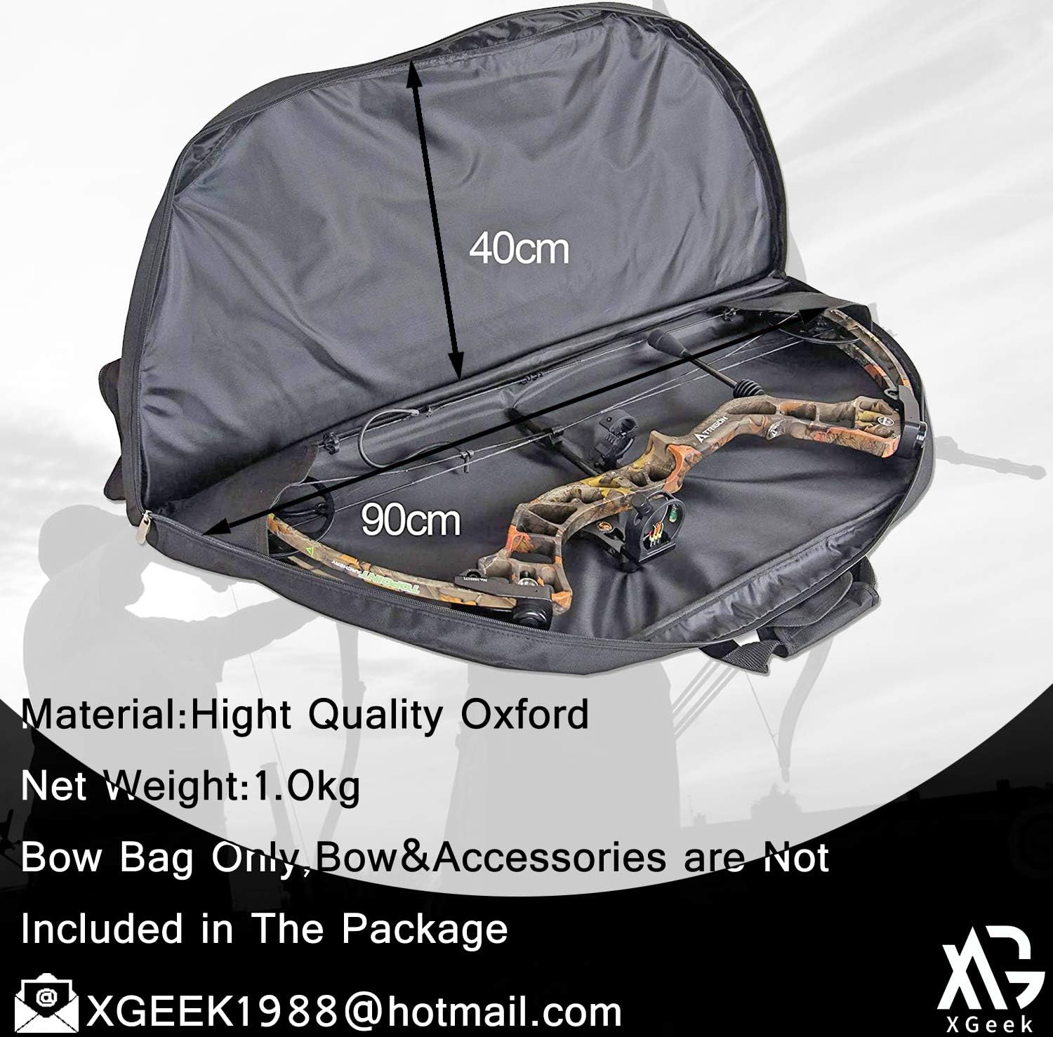 XGeek Soft Bow Case Compound Bow Bag with Protective Padding and Backpack Straps Takedown Recurve Soft Bow Carry Bag for Hunting Holder Bow Accessories Arrow Tube Pocket : Sports & Outdoors