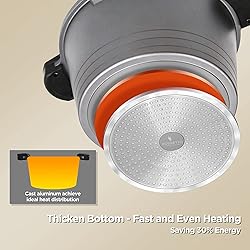 8.5 Quart Stock Pot with Strainer Lid, Multipurpose