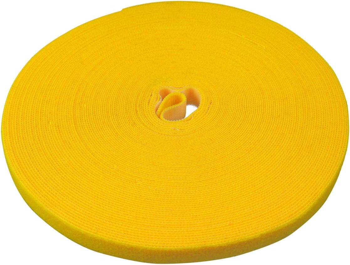 LABEL THE CABLE Roll of Double-Sided Hook and Loop Tape, Cable Ties Roll for Perfect Cable Management, Velour Quality