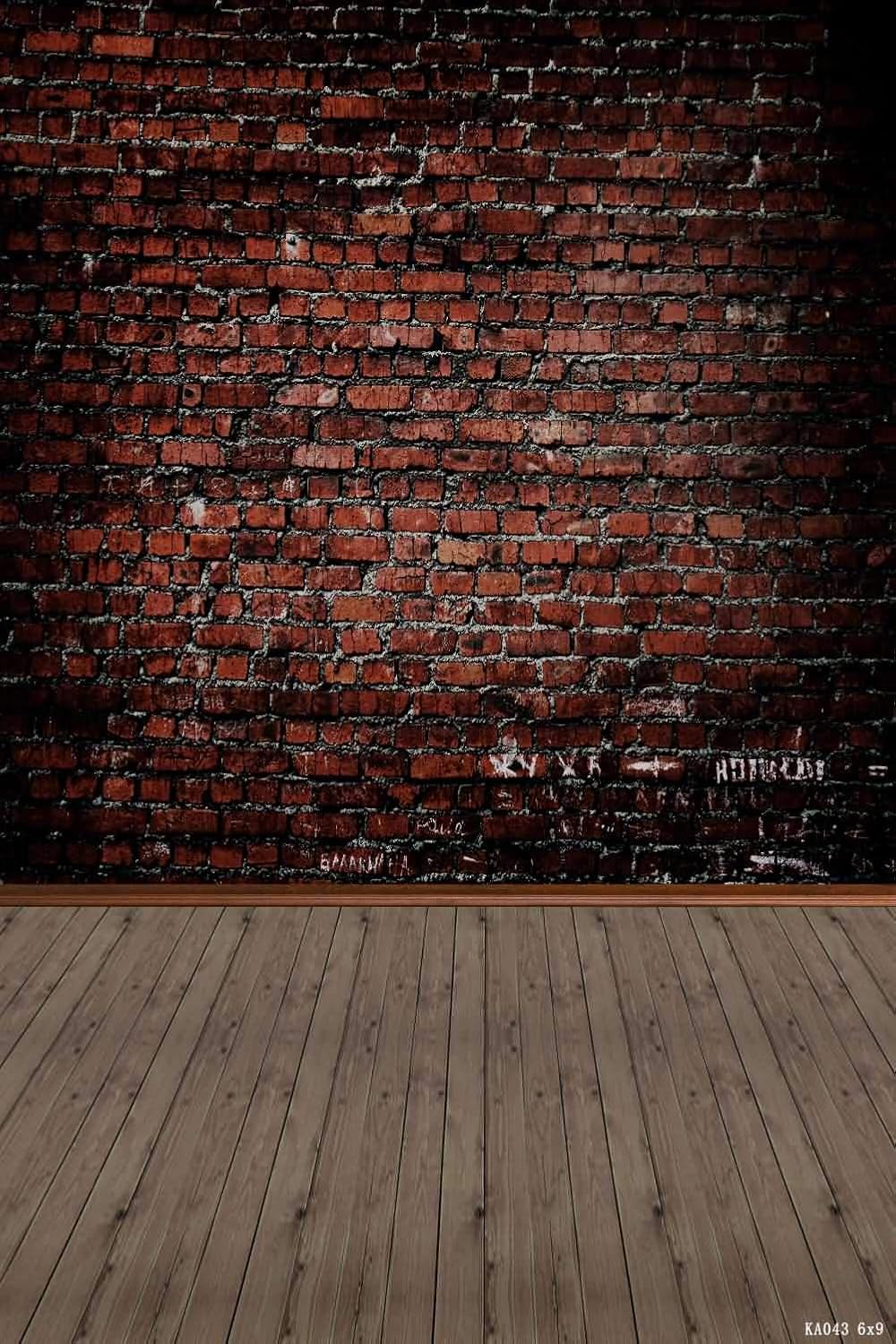 Amazon Com Brick Wall Wood Floor 6 W X 9 H Video Studio