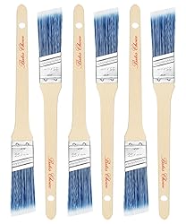 Bates Angle Paint Brushes, 1-Inch, 6 Pack - Treated