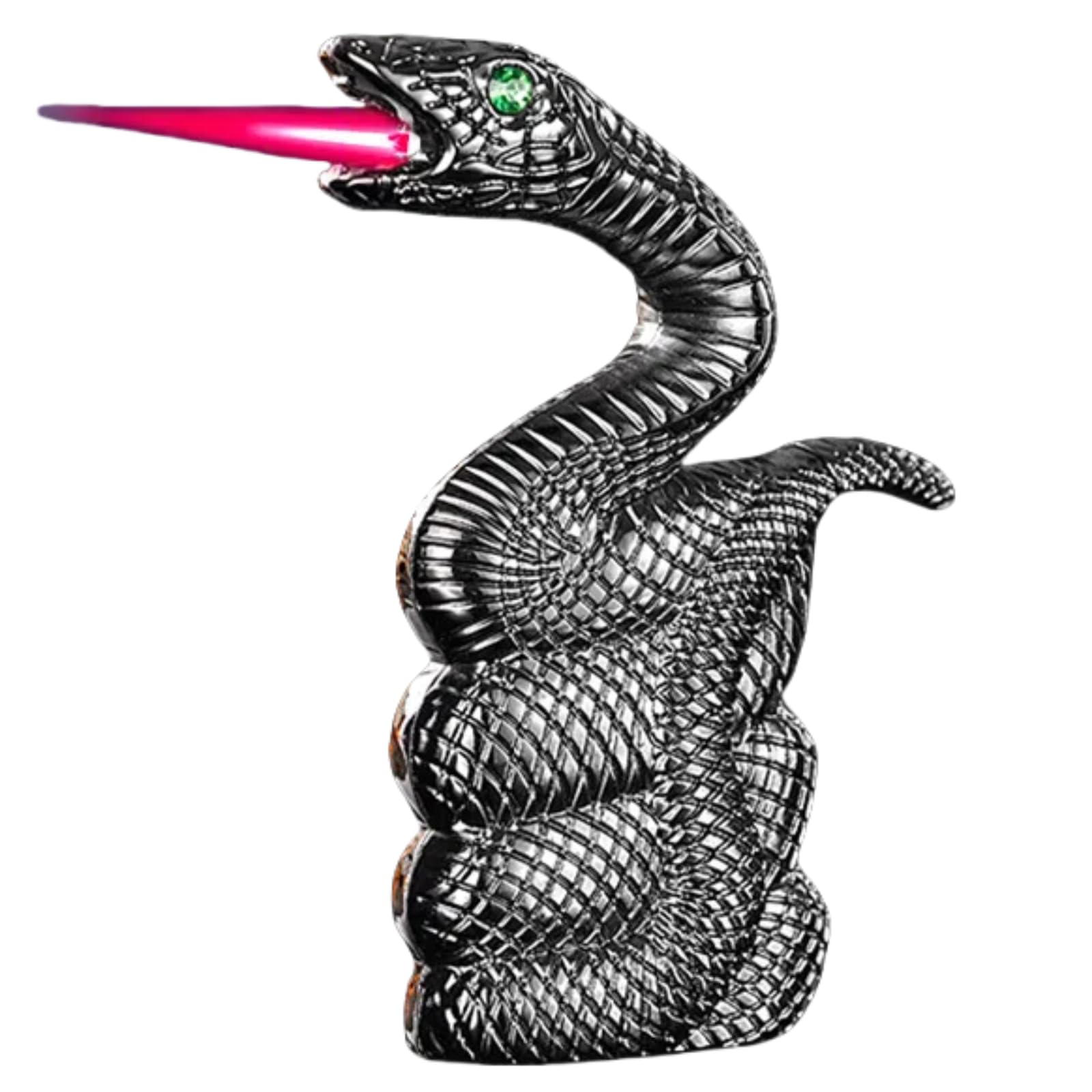View 1 of NINSI Butane Torch Lighter, Snake Lighter with Red Jet Flame, Mini Creative Windproof Lighter, Refillable and Adjustable Lighters for Men, DIY, Candles, Camping (Gas Not Included) (Black)