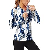 Soneven Women's Quarter Zip Polo Collared Golf Shirt Moisture Wicking Shirts Slim Fit for Casual Work