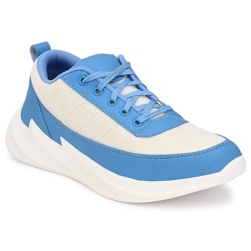 blue mesh sports shoes