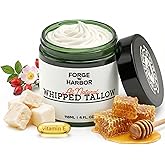 Forge & Harbor Grass-Fed Whipped Tallow for Skin – Deep Moisture Face & Body Cream with Manuka Honey, Rosehip & Calendula | Small Batch Tallow Skincare for Dry, Irritated & Sensitive Skin (4oz)