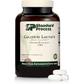 Standard Process Calcium Lactate, Bone &amp; Immune Supplement, 360 Tablets | Bone and Immune Health Supplement, Vegan, Gluten-Free, Non-Dairy, Non-Soy and Non-Grain, Bone, Joint and Health Support