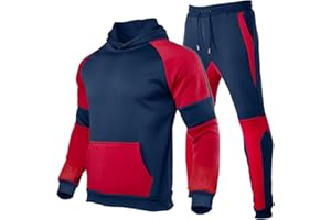 HHGKED Men's Track Suits 2 Piece Set Active Jogging Suits Long Sleeve Sweatsuits Casual Outfits