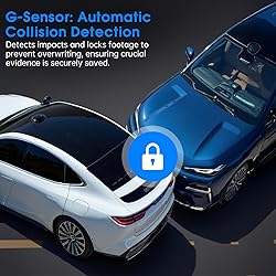 Yonvim Dash Cam Front and Rear 2.5K + 1080P QHD