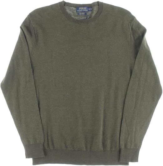 polo ralph lauren men's cotton textured crewneck sweater