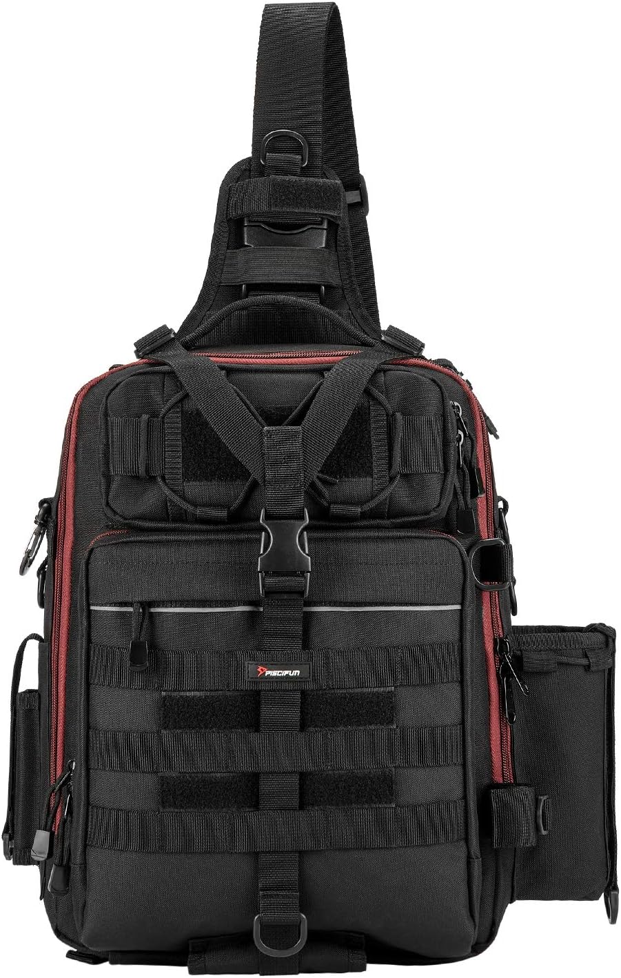 Piscifun Fishing Tackle Storage Bag Outdoor Shoulder Backpack Cross Body Sling Bag