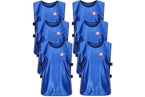 NOVDEK Scrimmage Team Training Vests with Canada Maple Flag,Sport Practice Pinnies
