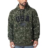 VANLENS FR Men's Flame Resistant Heavyweight Fleece Zip-Front 10.5OZ Hooded Sweatshirt FR Hoodie for Men