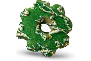 CARLOTTA'S BAKERY Carlotta's Christmas Themed Italian Cookies, 1 Lb Tub, (Christmas Wreath)