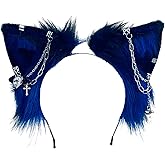 Ekwikzz Cat Cosplay Ears Cat Ears Headbands Clips Accessories Punk Gothic Cross EK1-EK11