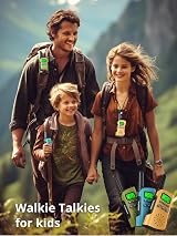 Inspireyes Kids Walkie Talkies 2 Pack Rechargeable 3-12 Years Long Range 3 Miles view 7