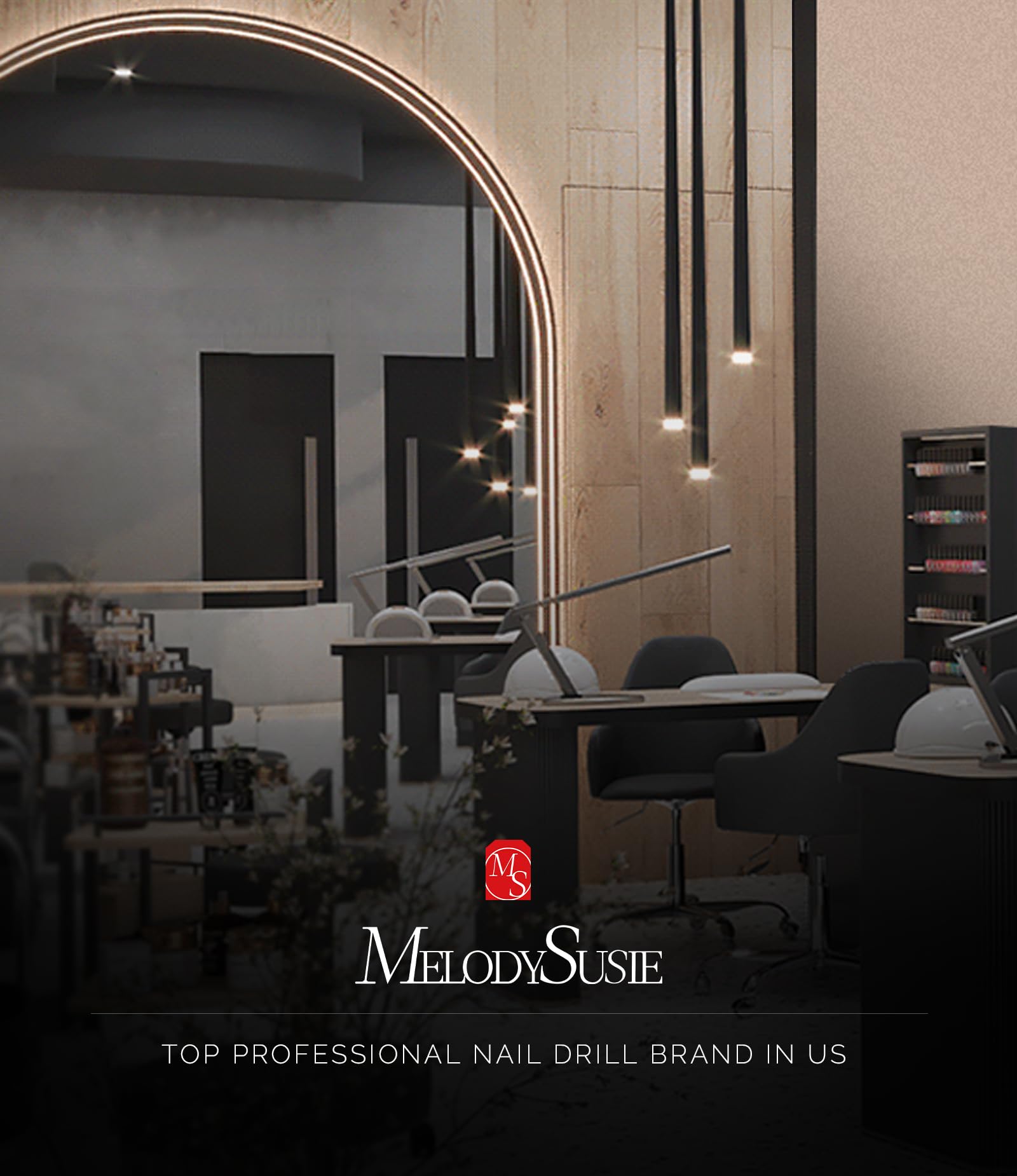 MelodySusie Professional Cordless Electric Nail Drill：PC180E Rechargeable Portable 25000RPM Nail Efile for Acrylic Gel Dip Powder Nails, 25 Speeds with Nail Drill Bits Sanding Bands Gray - Image 8