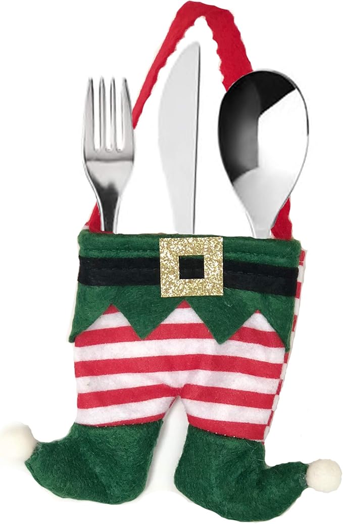 Segnaposto Natalizi Ikea.Party Lab 365 Ikea Posate Con Elfo Pantaloni Segnaposto Holder Amazon It Casa E Cucina