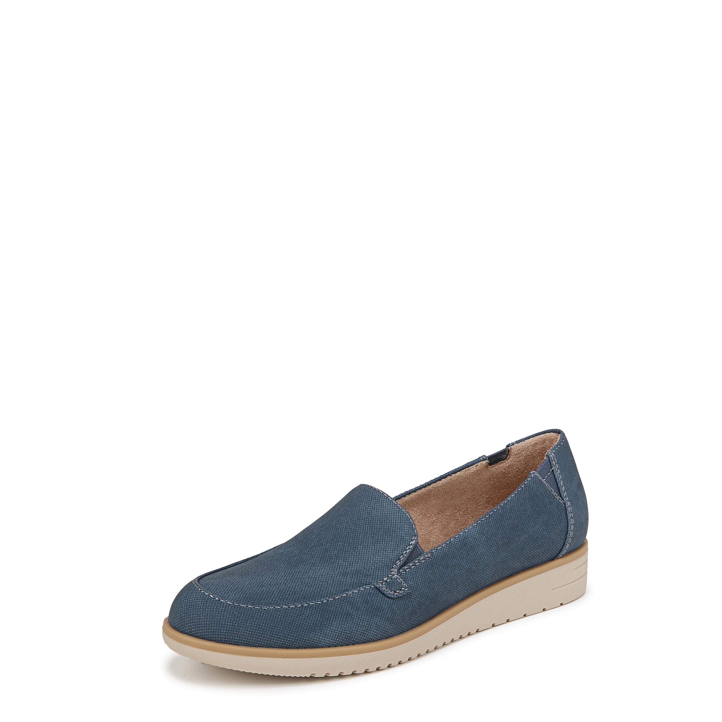 Naturalizer Soul Women’s Idea-Moc Slip On Casual Loafer Loafer Indigo Blue Denim 9.5 W