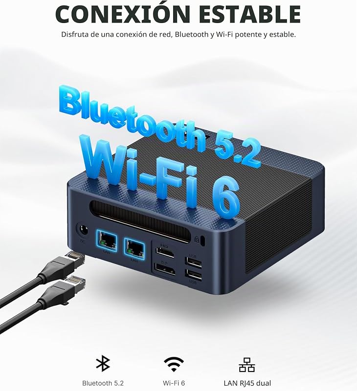 Mini PC E7 100U com Intel Core i3, 16GB DDR4 e 512GB PCIe 3.0