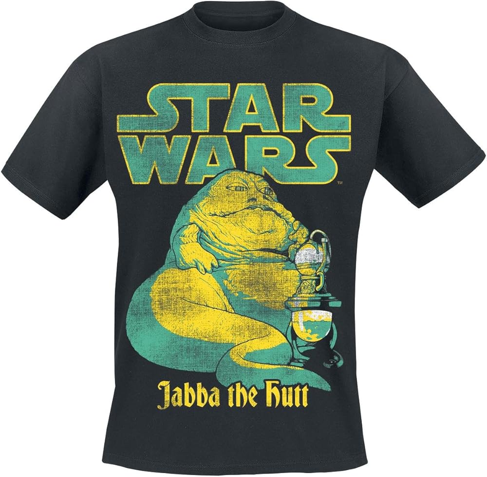 Star Wars T Shirt Jabba The Hutt S Black | Minaze