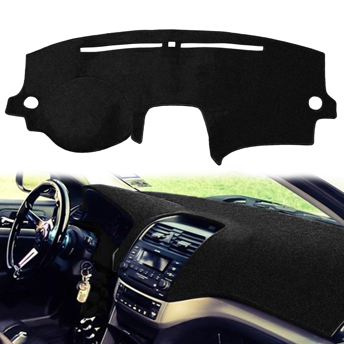 Photo 1 of Yiz Dash Cover Mat Custom Fit for Acura TSX Dashboard Pad Cap Carpet(Black) J211