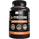 PURE ORIGINAL INGREDIENTS L-Tyrosine (365 Capsules) No Magnesium Or Rice Fillers, Always Pure, Lab Verified