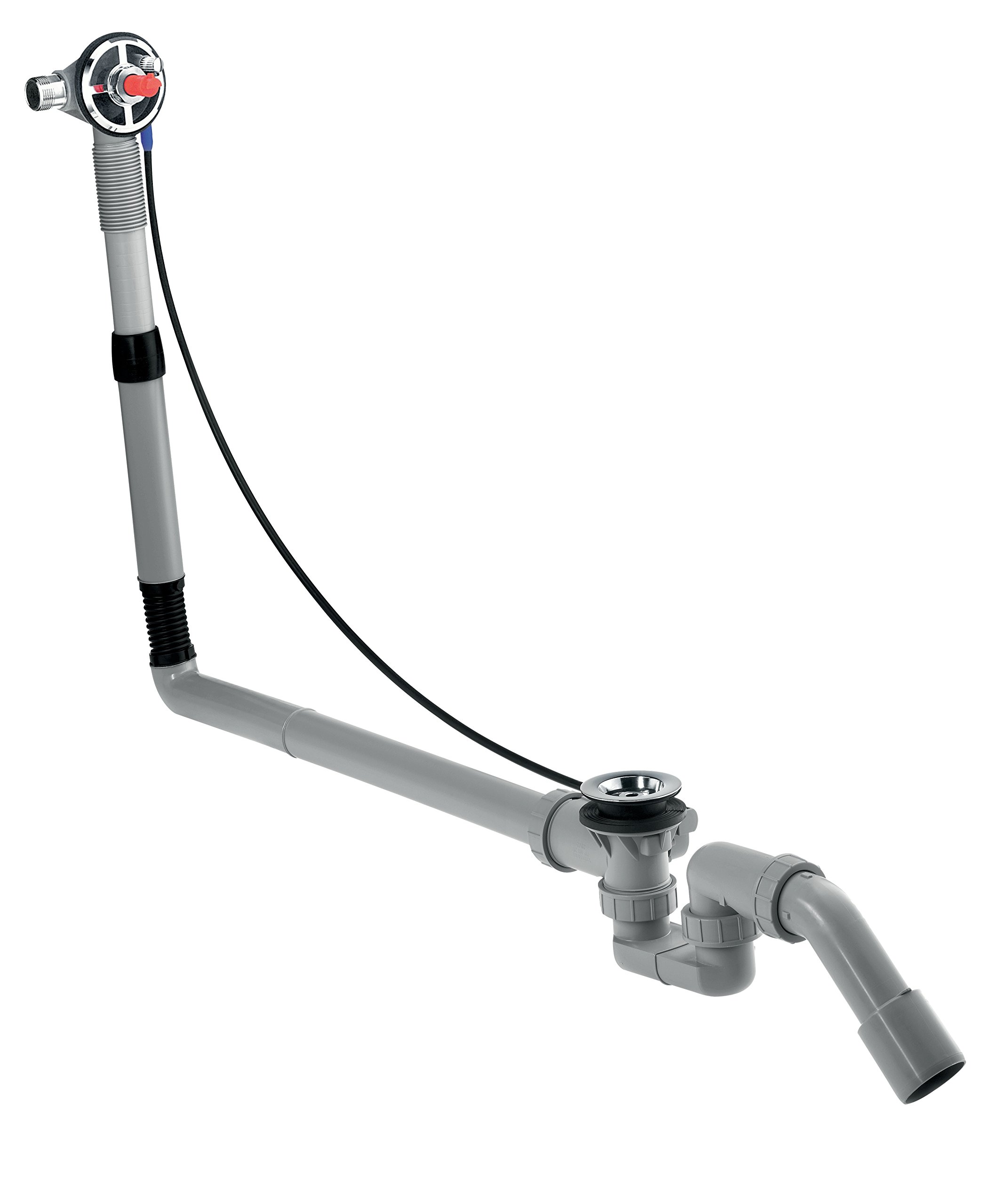 hansgrohe basic set for Exafill bath filler with waste and overflow set for large bathtubs