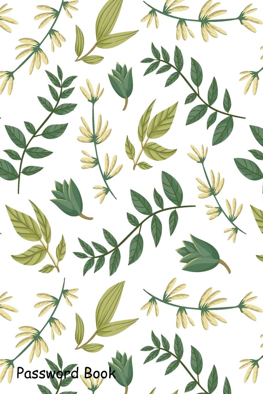 Password Book: Include Alphabetical Index With Vintage botanical pattern