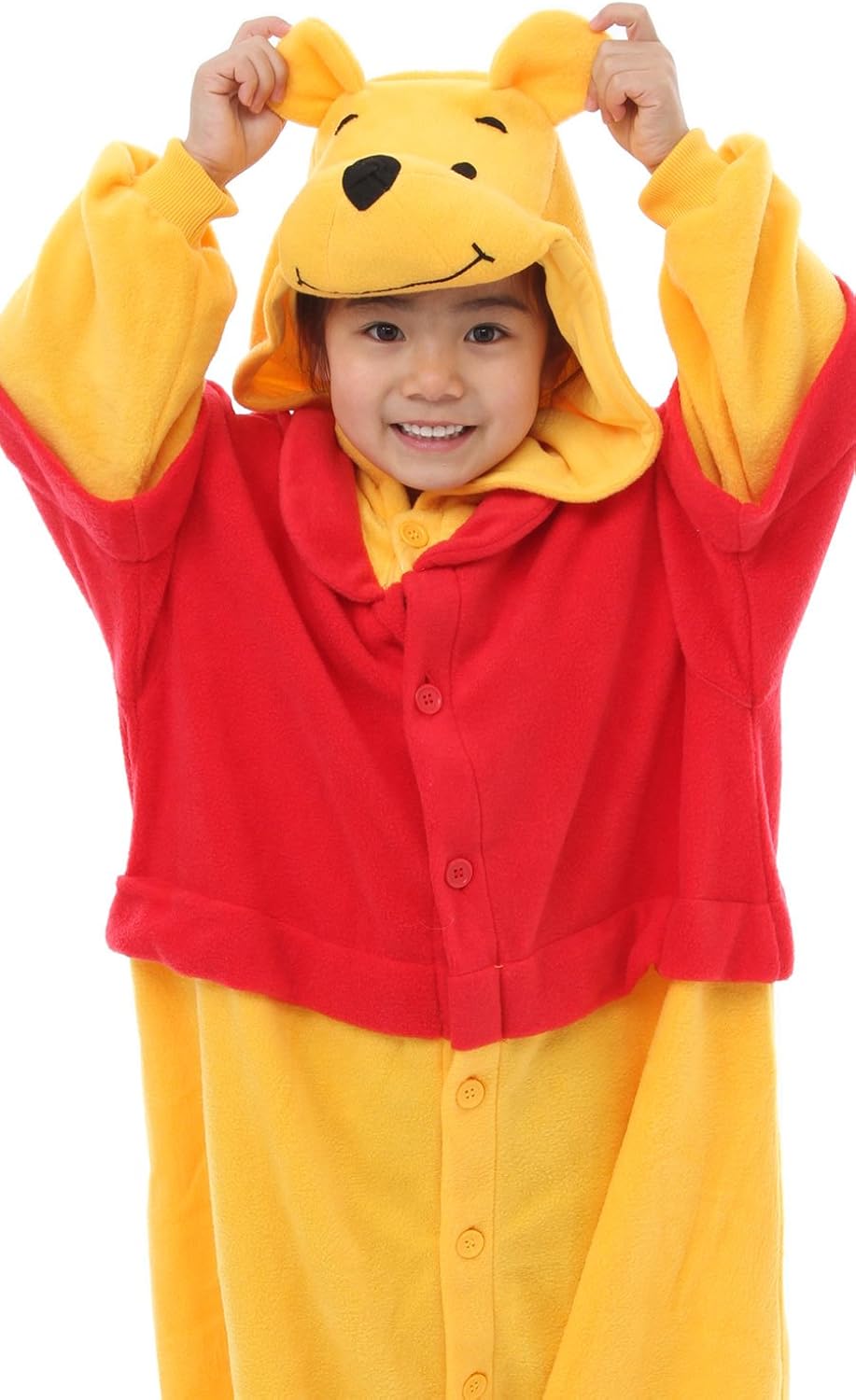 Rbj040h 着ぐるみ 子供用 130 フリース ディズニー くまのプーさん キッズコスチューム 服 ファッション小物 Amazon