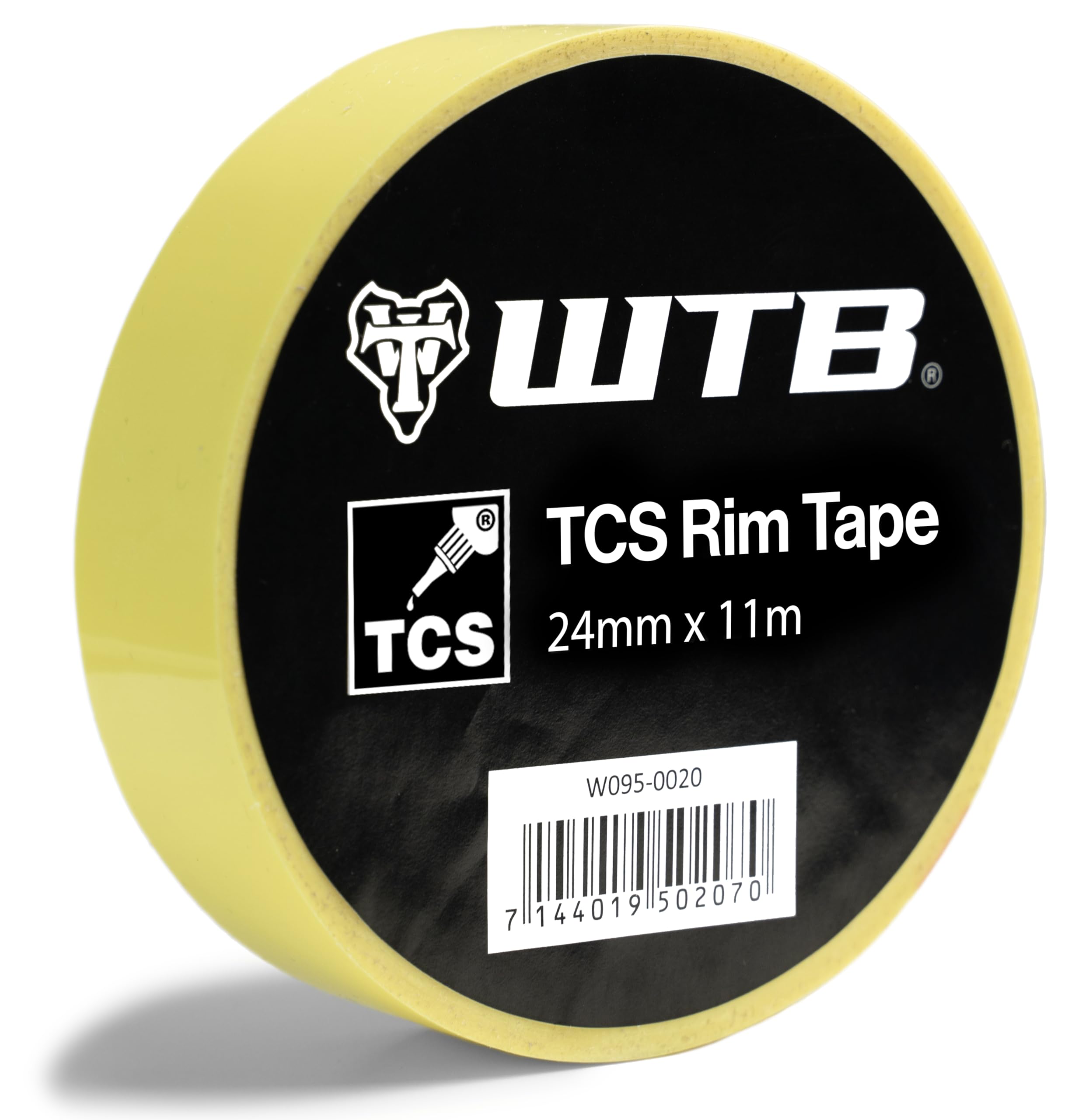 WTB TCS Tubeless Rim Tape - 24 mm x 11 m Roll for 5 Wheels | Durable Rim Tape for MTB, Road, Gravel Rims with 19 mm Inner Width | Airtight Tubeless Tape
