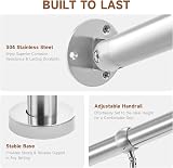 CO-Z Stainless Steel Handrail 120x90 cm Indoor Outdoor 3-4 Steps view 7